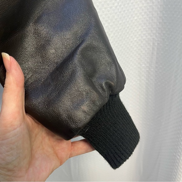 Vtg Pack-In products Mens A-2 Flight Jacket Bomber Military Brown Leather 40 - Picture 5 of 11